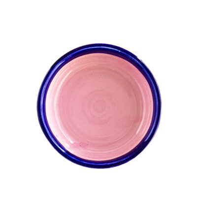 Val Pottery Plate Estela Pink & Blue