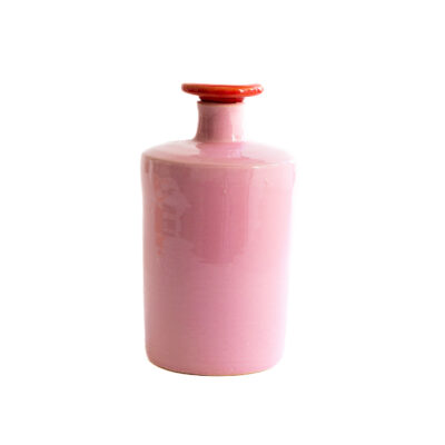 Val Pottery Bottle Carlota Pink & Red