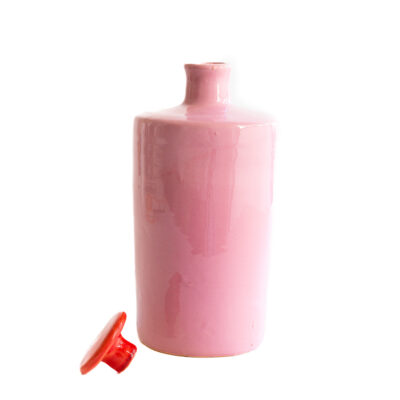 Val Pottery Bottle Rio Pink & Red