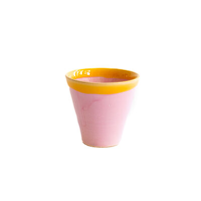 Val Pottery Mug Thiago Pink & Yellow