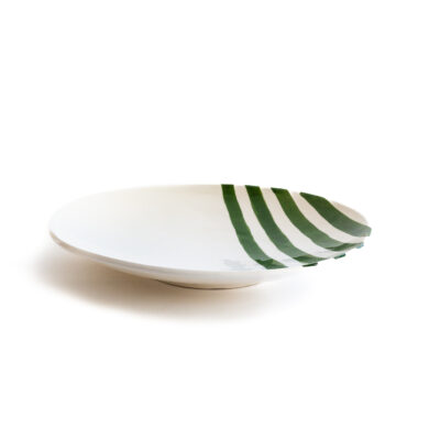 Val Pottery Fruit Feast Green Stripes