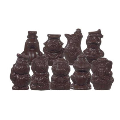 Assort. piepfiguren 20 à 25g – 5 tot 7cm – 1,5kg – fondant
