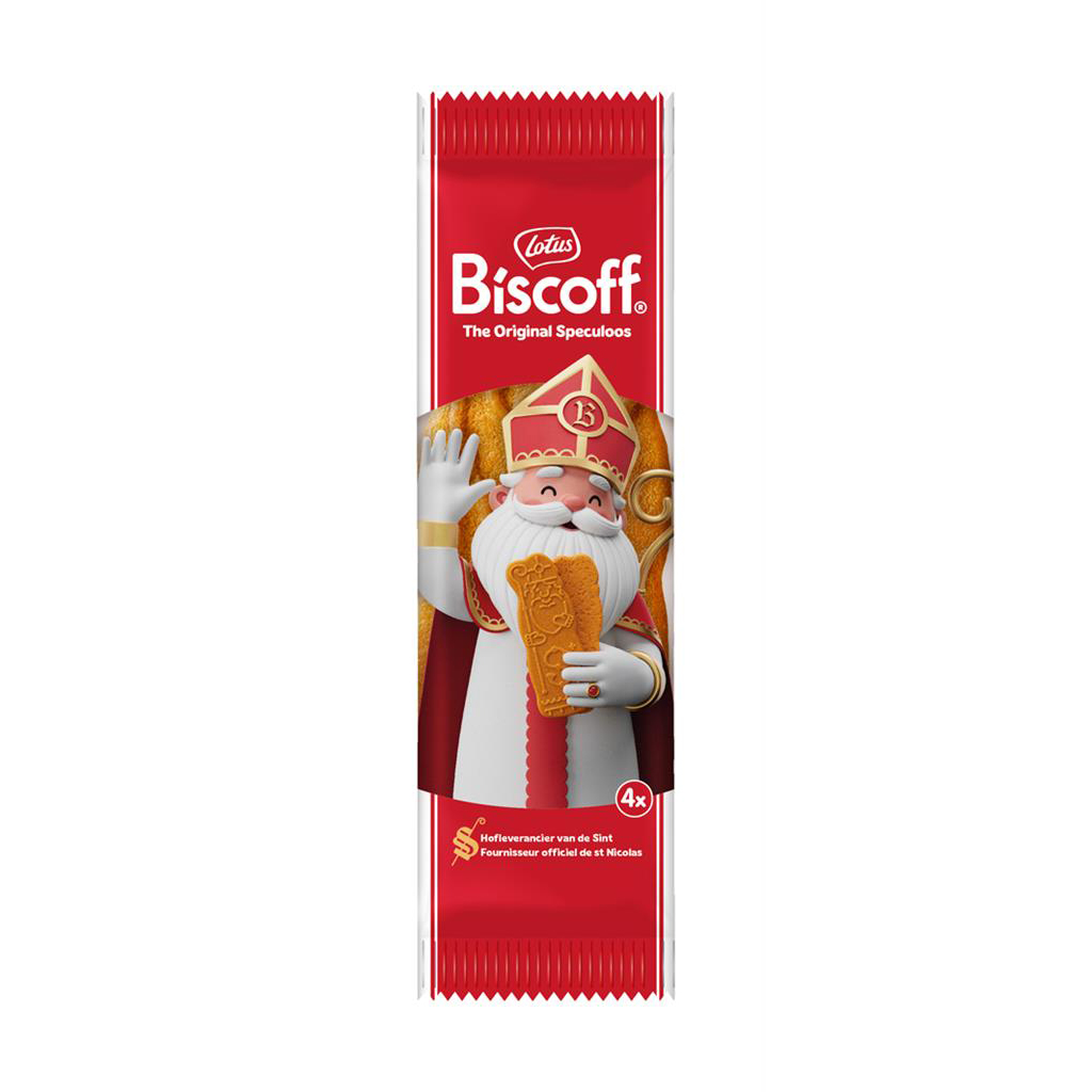 Lotus Speculoos sinterklaas 24x85g 14cm 4st
