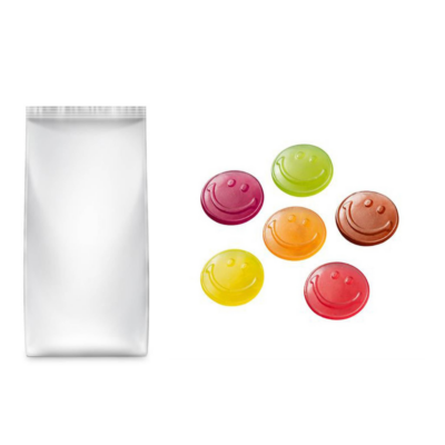 Voorverpakte snoepzakjes blanco – Smiles 180g x10