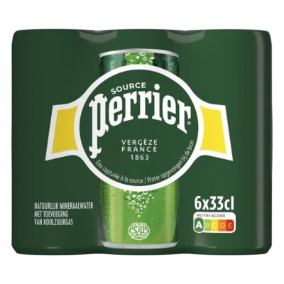 Perrier Nature Slim cans 4x33cl 6-pack