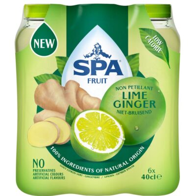 Spa Fruit Still Lime-Ginger pet 4x40cl 6-pack
