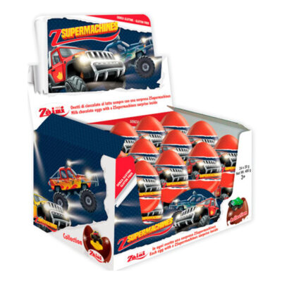 Zaini Super machines Chocolade Ei + Verrassing x24